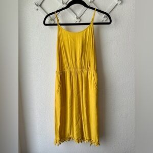 Forever 21 Sunflower Yellow Spaghetti Strap Dress